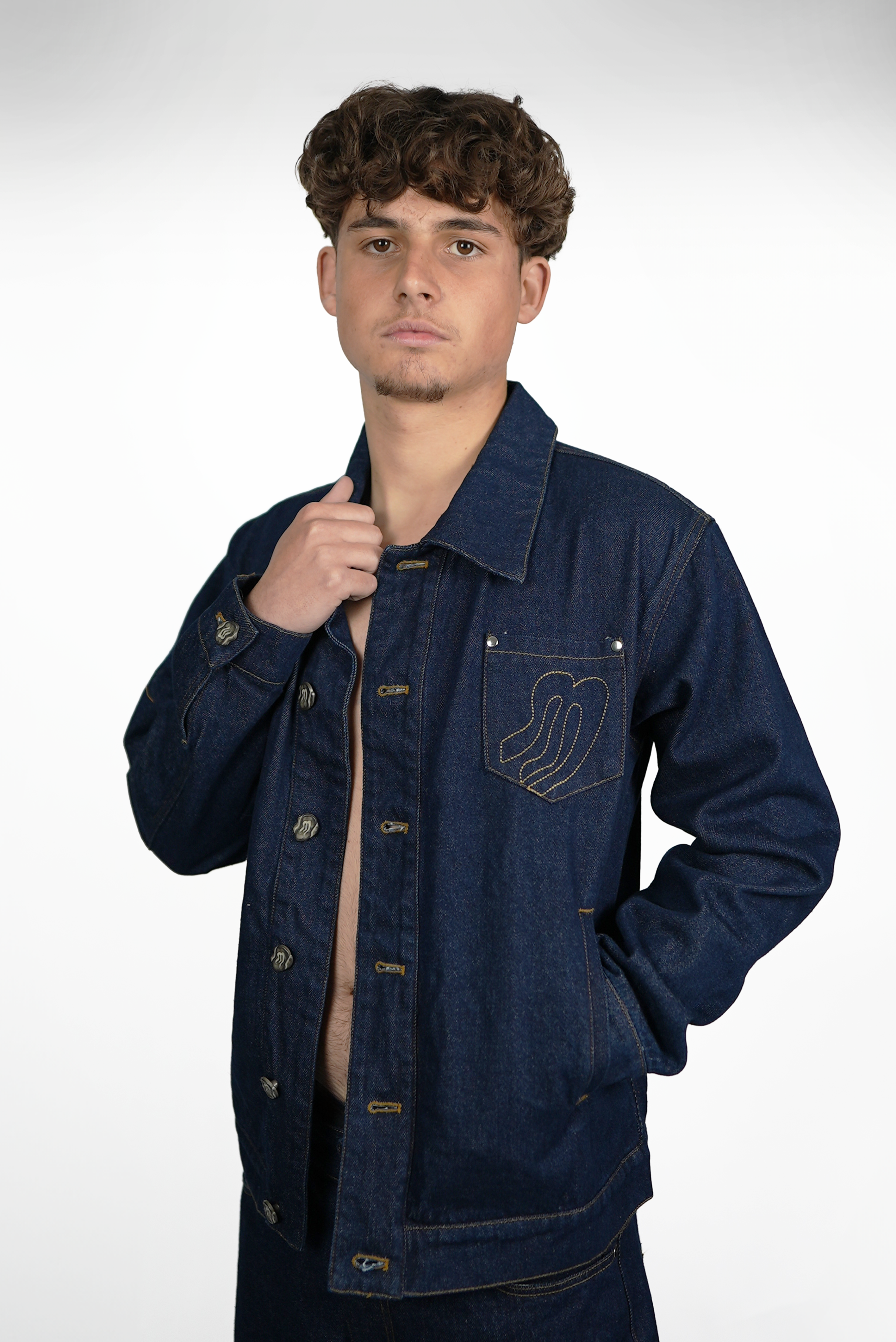 VESTE EN JEAN BLEU MARINE
