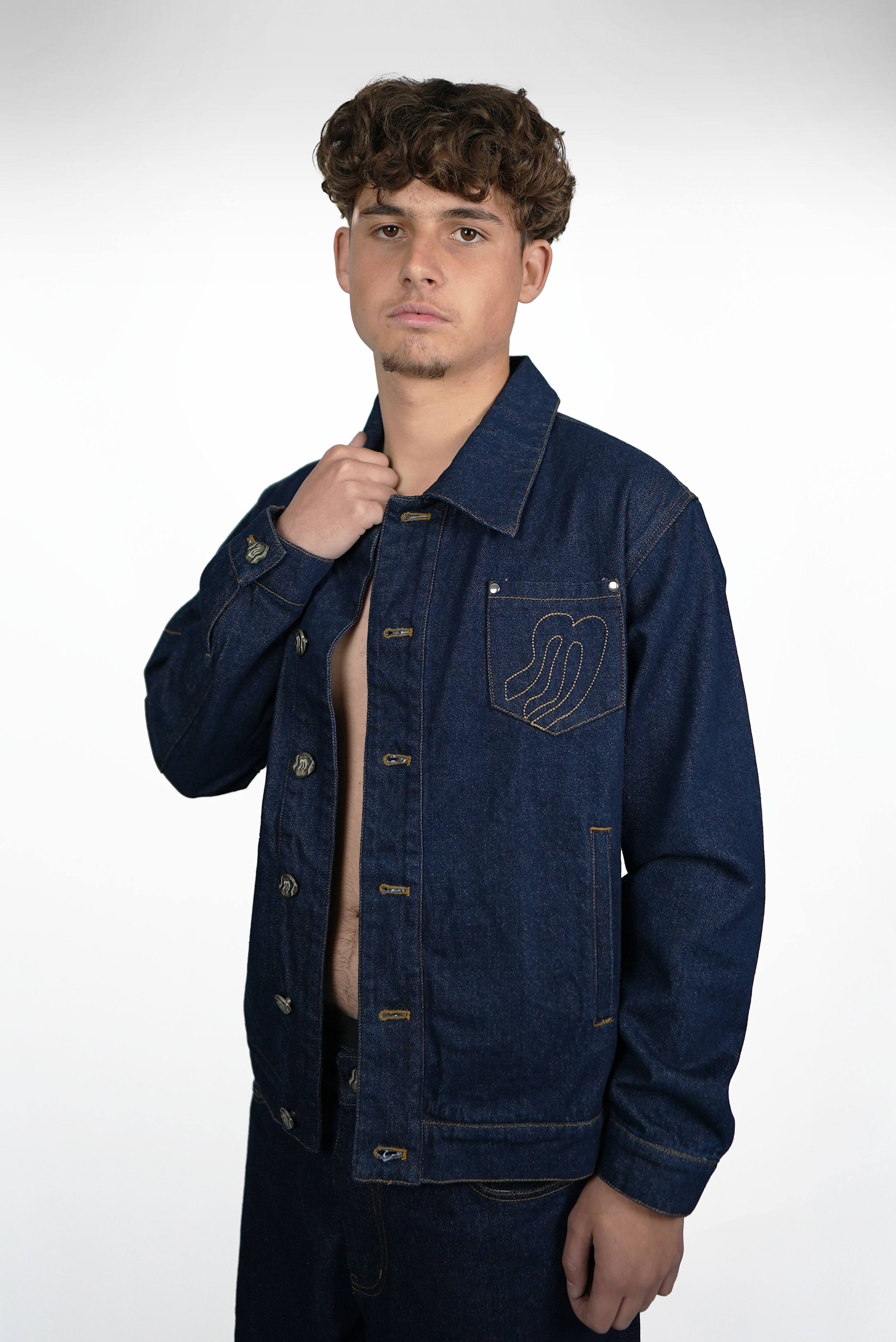 VESTE EN JEAN BLEU MARINE