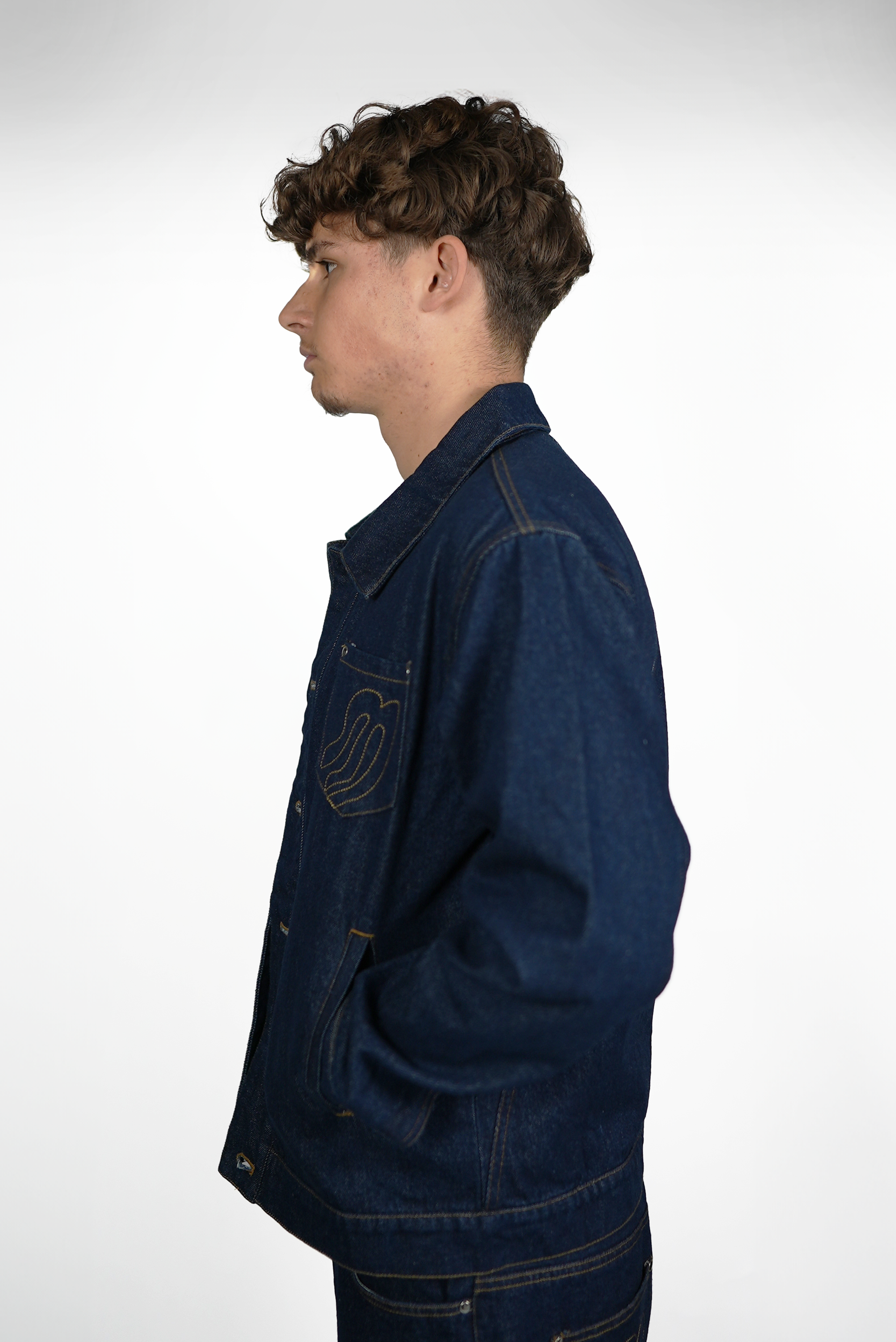 VESTE EN JEAN BLEU MARINE